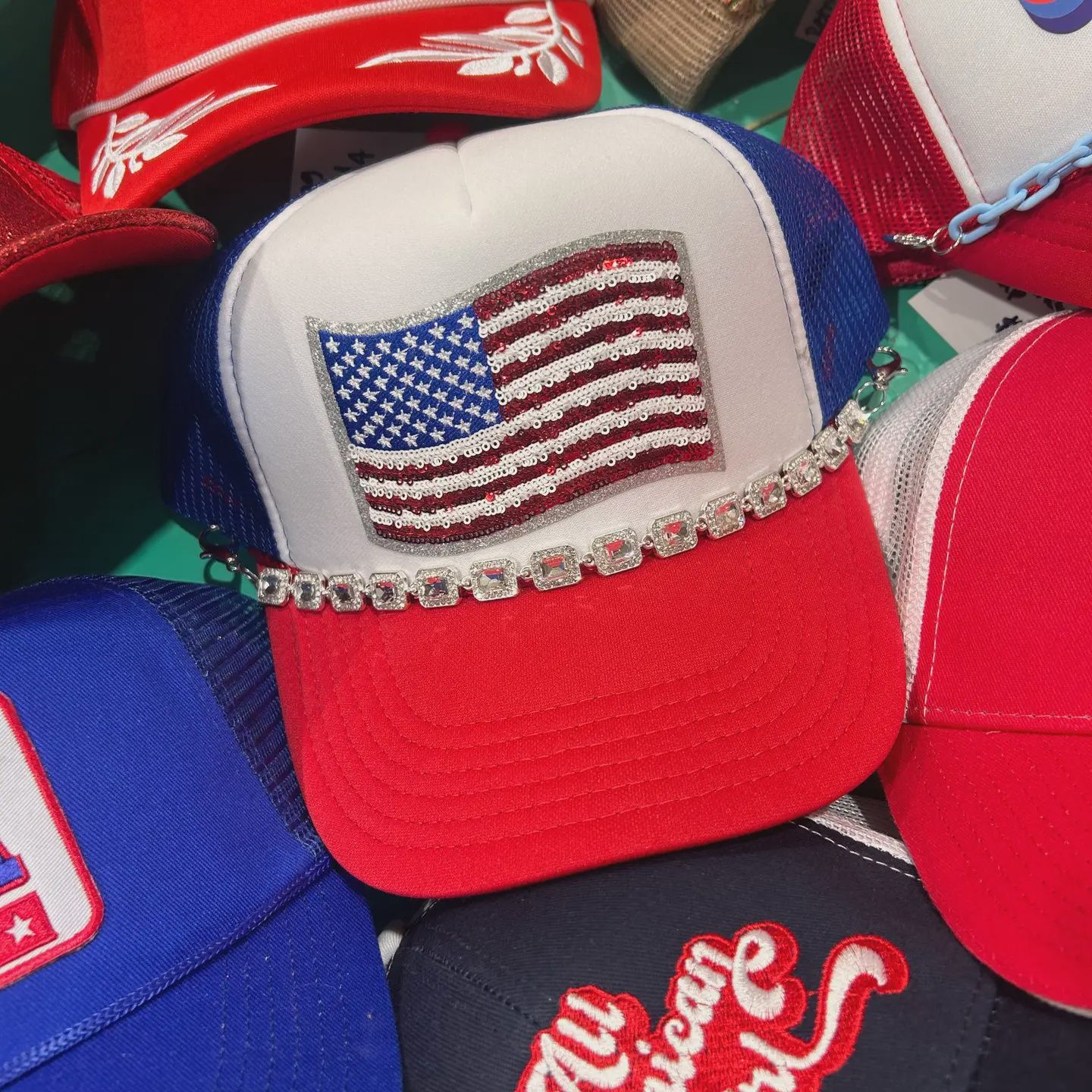 Stars, Stripes &amp; Sparkle Trucker