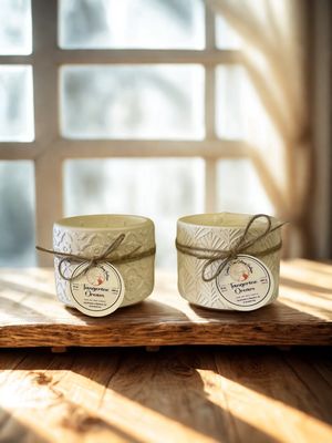 Tangerine Dream Soy Candle – Zest, Rest &amp; Refill