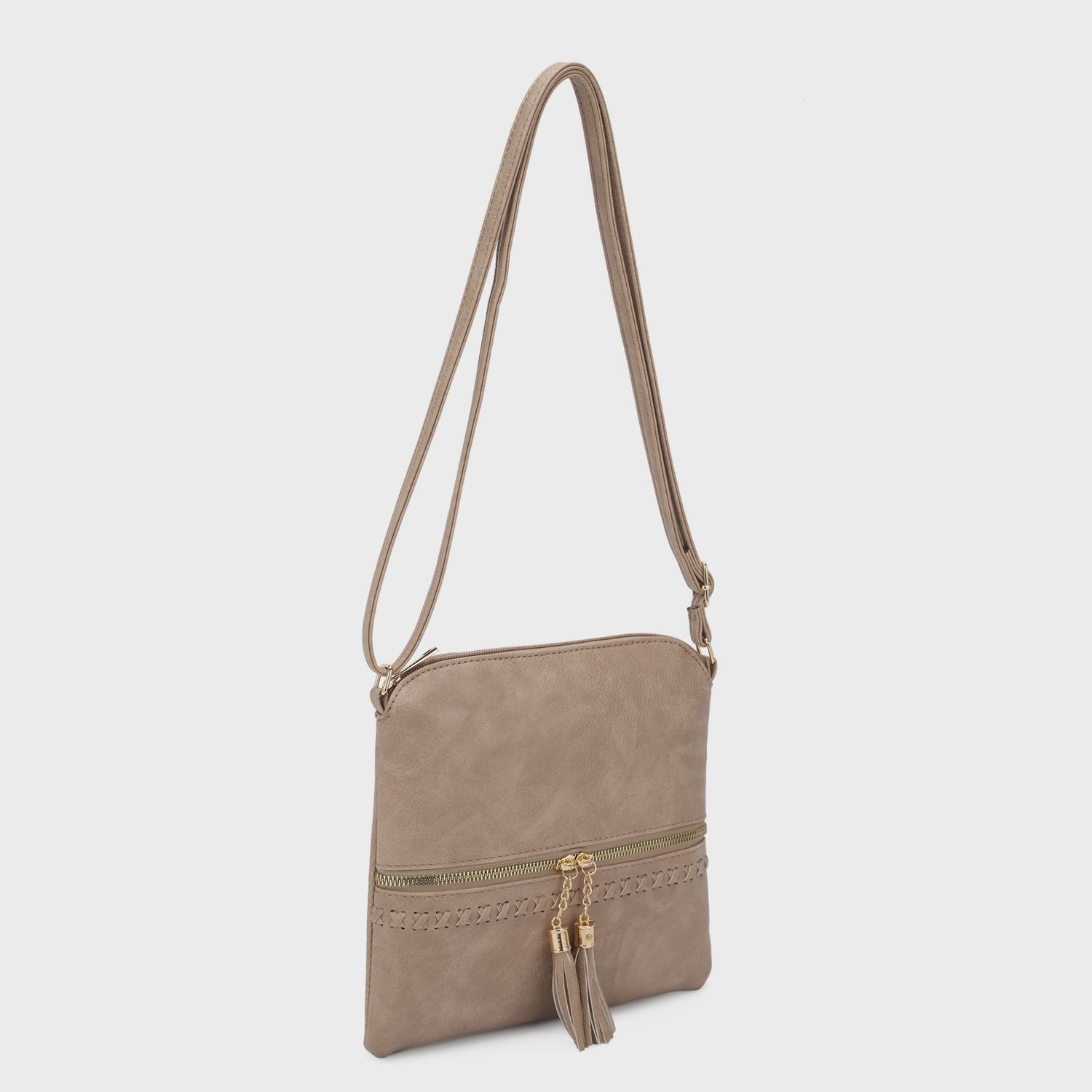 Jillian Crossbody w/ Whitstich &amp; Tassle