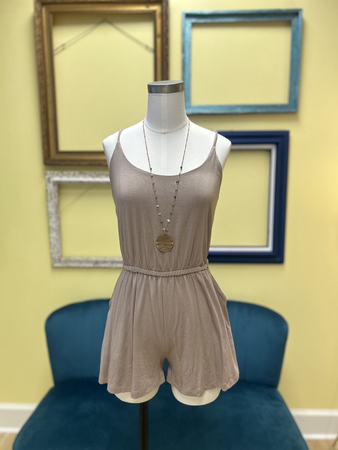 Mocha Mornings Soft Knit Romper, Size: Small