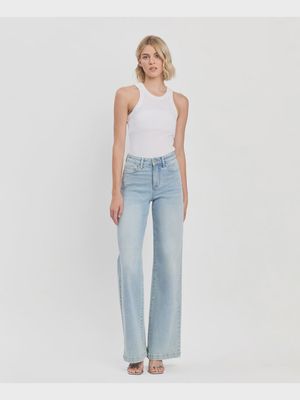 Easy Does It High Rise Wide Leg Jeans