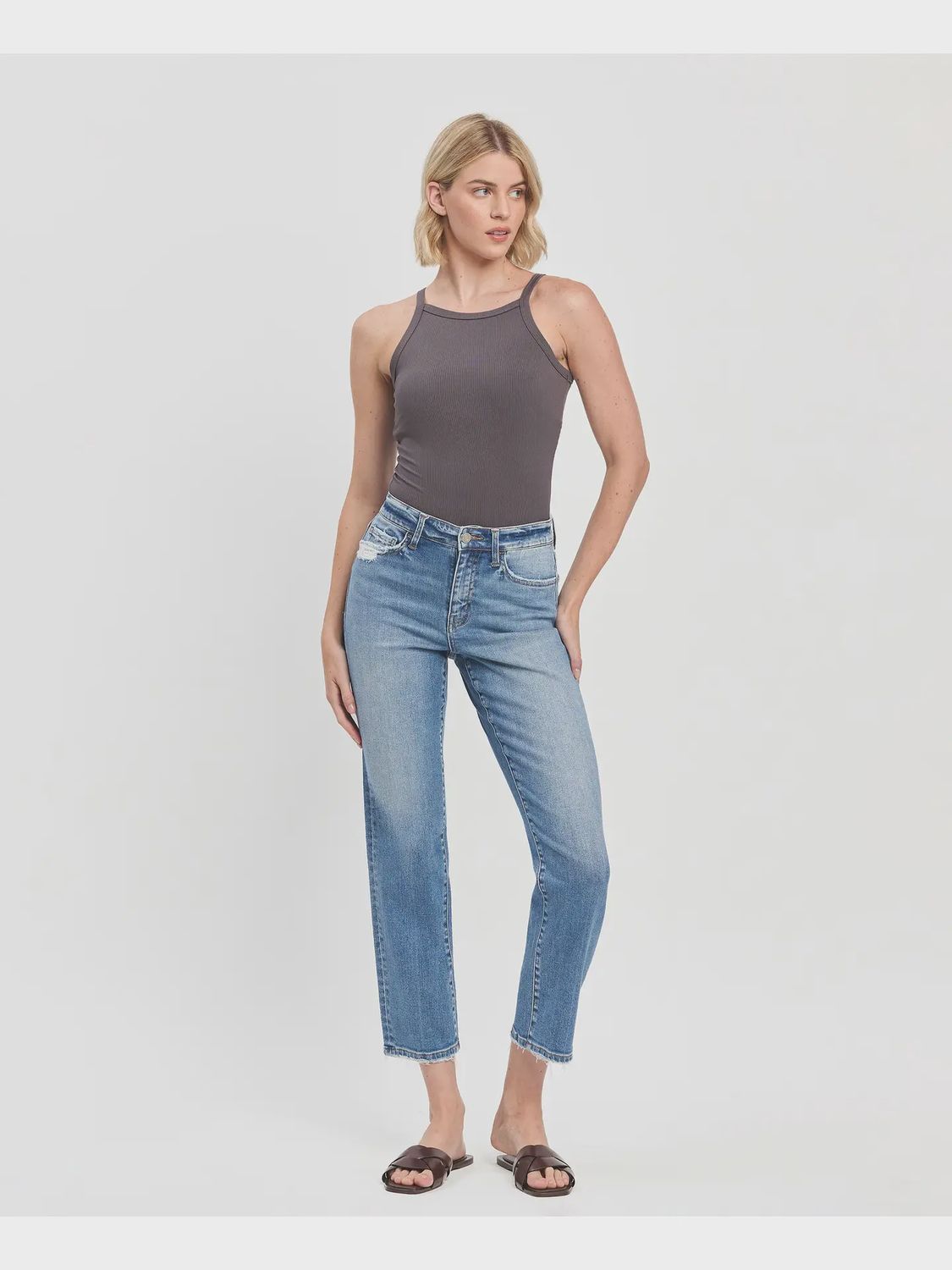 True Blue Tapered Straight Jeans, Size: 24