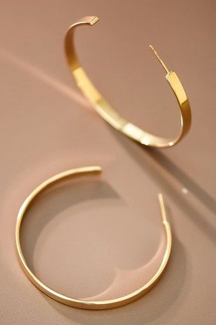 Minimalist Gold Hoop Earrings