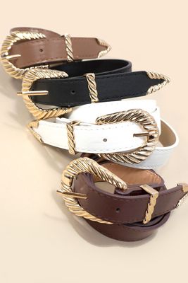Classic Western Carved Belt