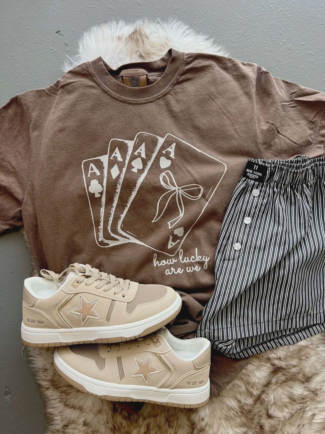 How Lucky Are We Tee, Size: Small