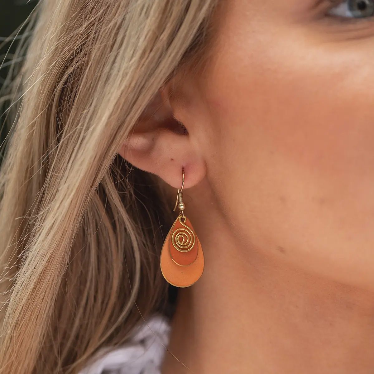 Brass Patina Earrings
