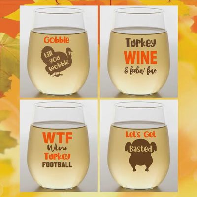 2-Pack Stemless WIne Glasses