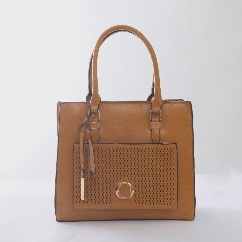 Square Fashion Tote Bag, Colour: Mustard