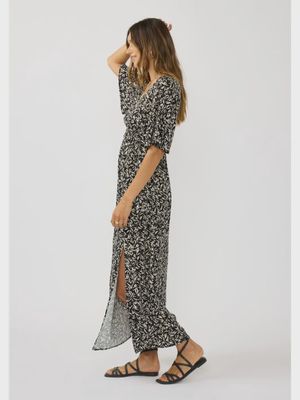 Floral Empire Waist Maxi Dress
