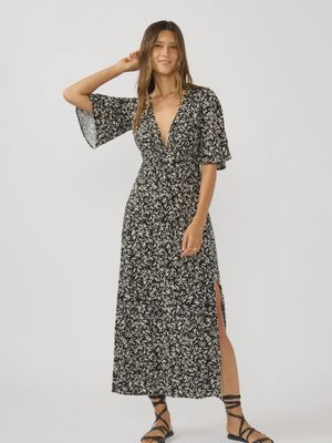 Floral Empire Waist Maxi Dress