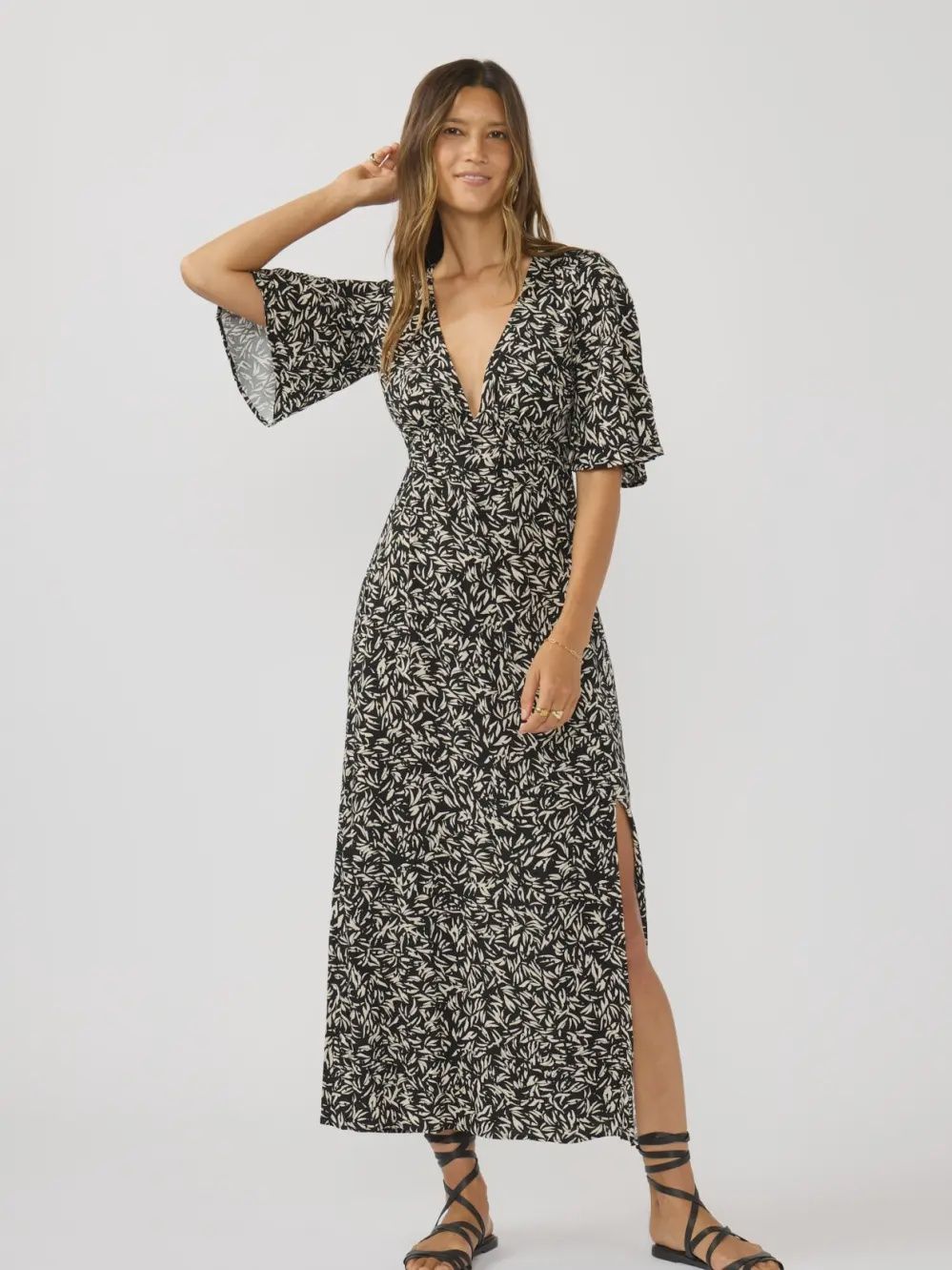 Floral Empire Waist Maxi Dress, Size: Small