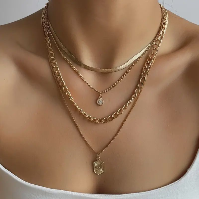 Double Charm Layered Necklace