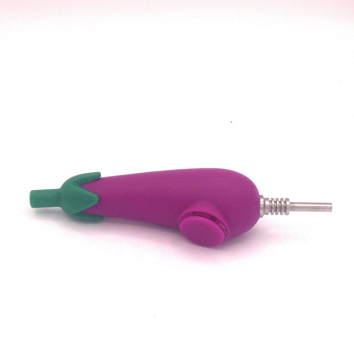 4&quot; Eggplant Dual Silicone Hand Nectar Collector
