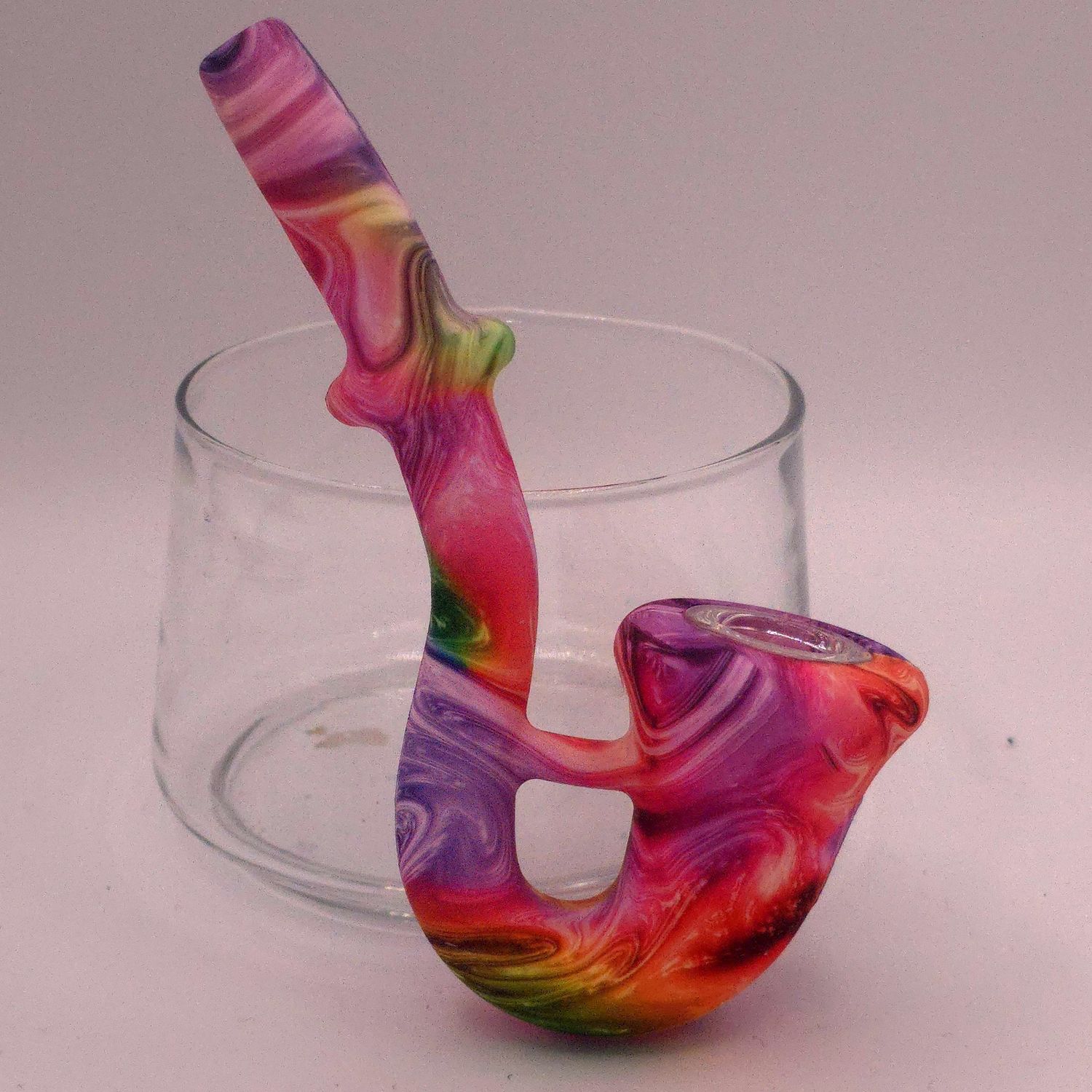 6&quot; Sherlock Silicone Hand Pipes - Graffiti Patterns