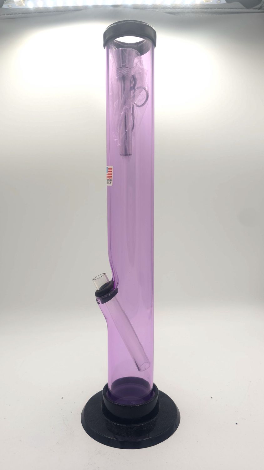12&quot; Straight Acrylic Bong (Skinny)