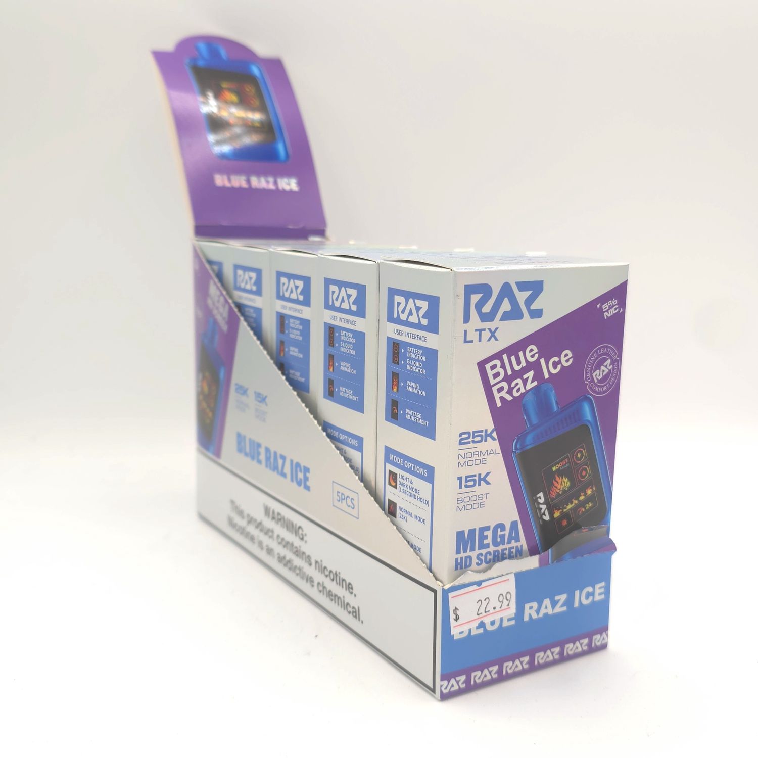 RAZ LTX (Blue Raz Ice) - 25K Puffs