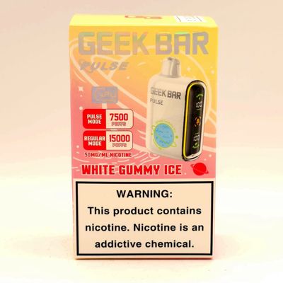Geek Bar Pulse (White Gummy Ice) - 15000 Puffs