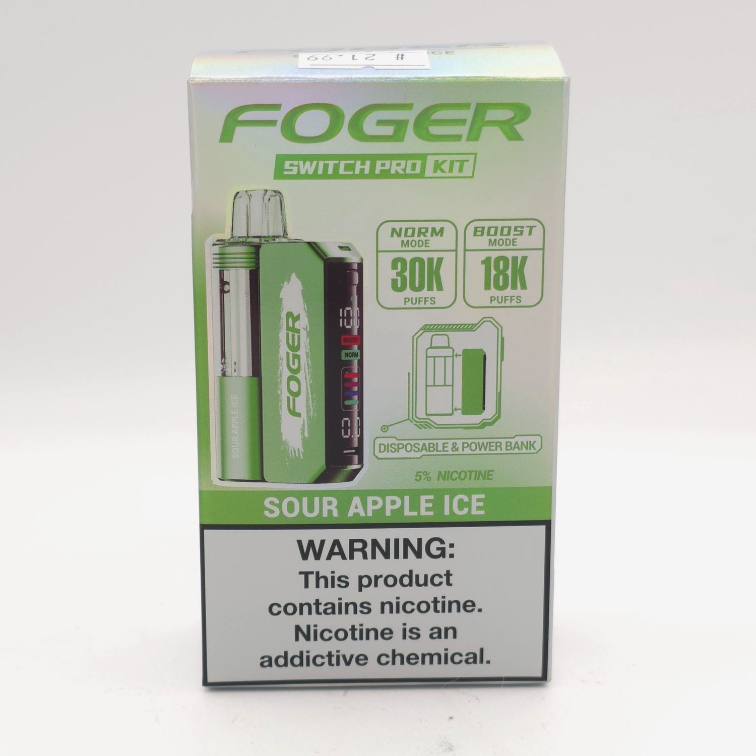 Foger (Sour Apple Ice) Switch Pro Kit - 30000 Puffs