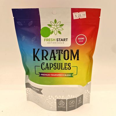 Fresh Start Kratom Capsules (Premium Trainwreck Blend) - 150 Grams
