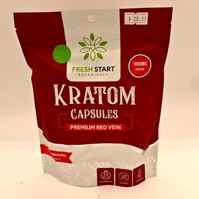 Fresh Start Kratom Capsules (Premium Red) - 150 Grams