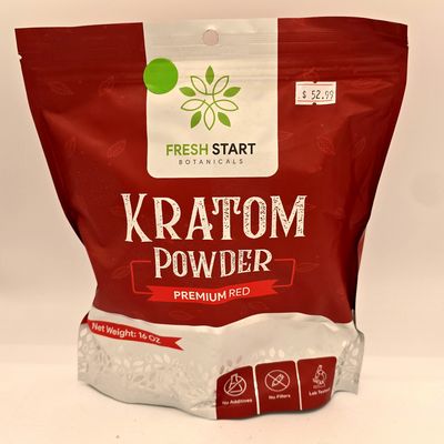 Fresh Start Kratom Powder (Premium Red) - 16oz