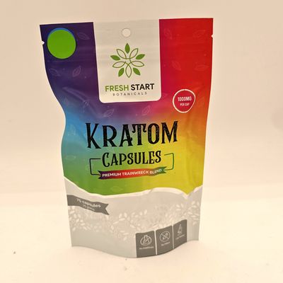 Fresh Start Kratom Capsules (Premium Trainwreck Blend) - 75 Grams
