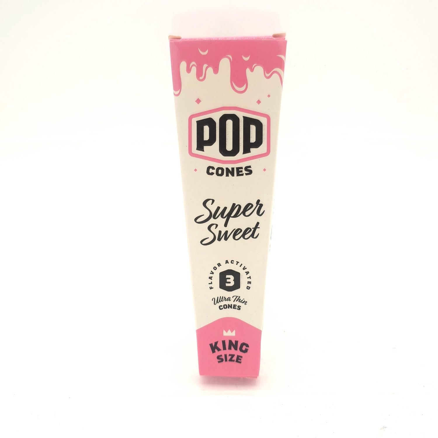 POP Ultra Thin Cones King (Super Sweet) 3pk