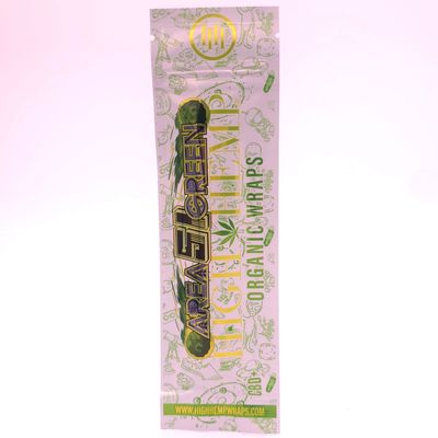 High Hemp Flat Wrap (Area51 Green) - 2pk