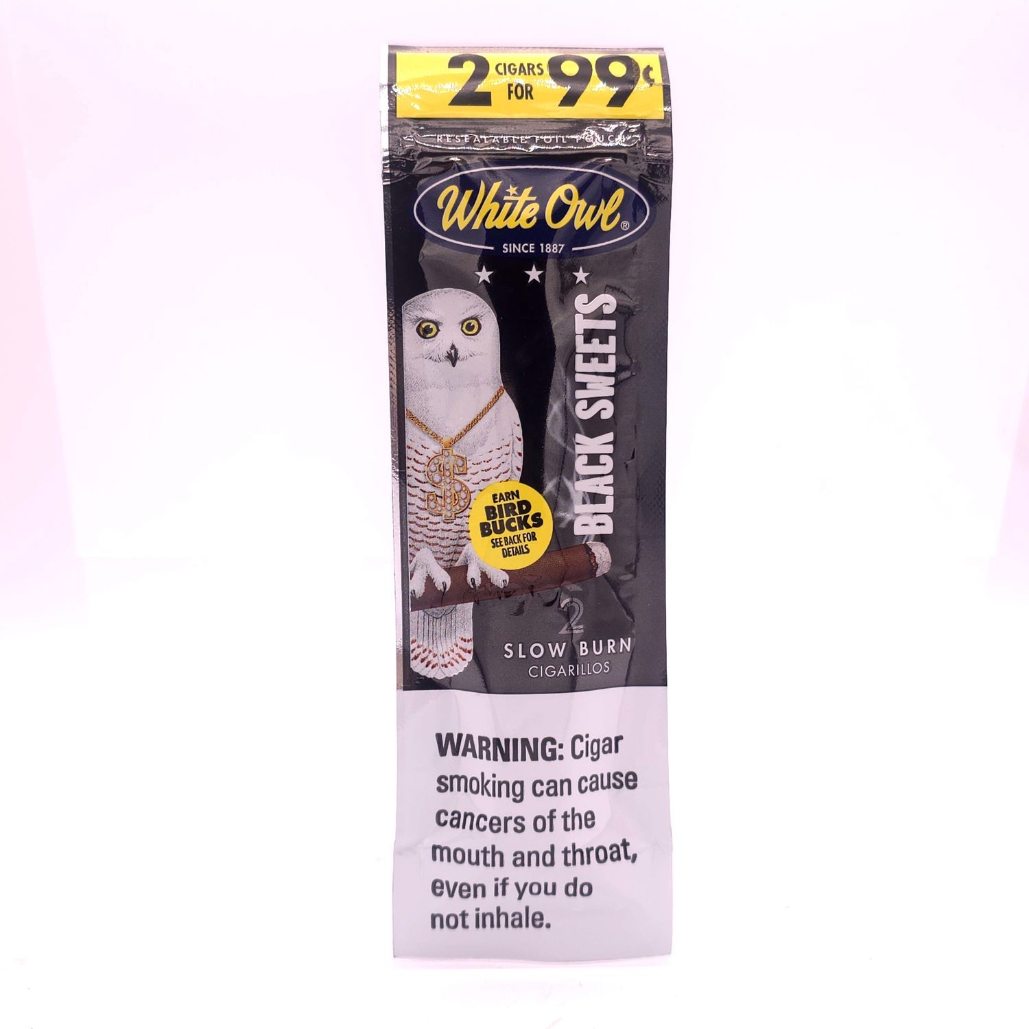 White Owl Cigarillo (Black Sweet) 2pk .99