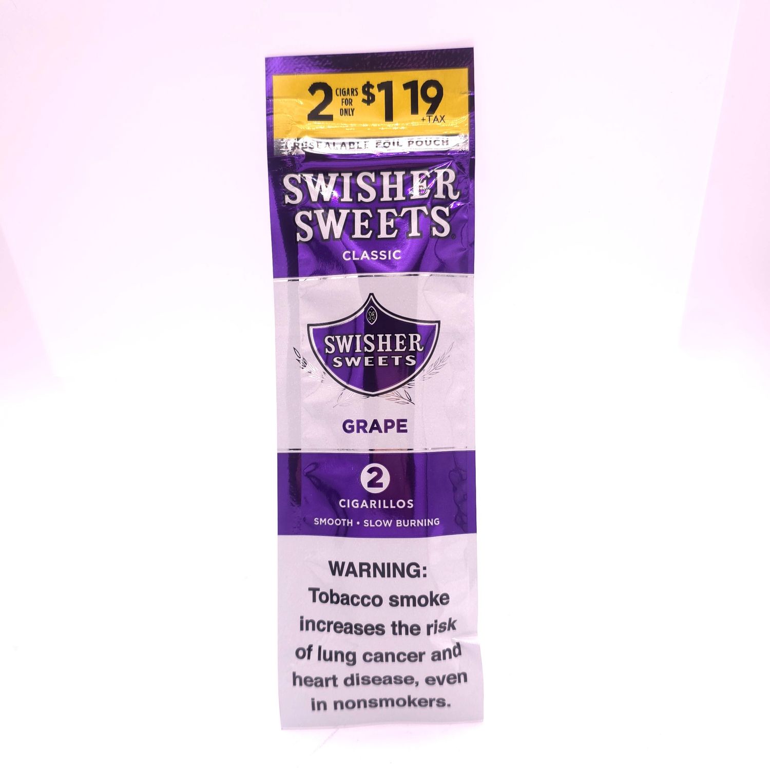 Swisher Sweet Cigarillos (Grape) 2pk 1.19