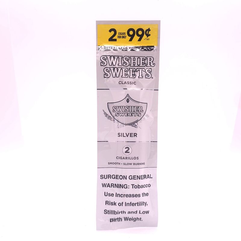 Swisher Sweet Cigarillos (Silver) 2pk .99