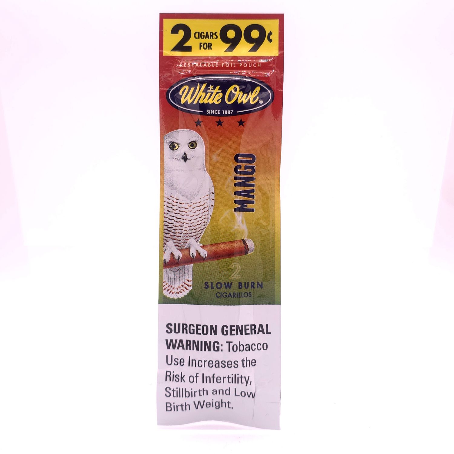 White Owl Cigarillo (Mango) 2pk .99