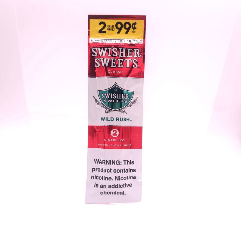 Swisher Sweet Cigarillos (Wild Rush) 2pk 1.19