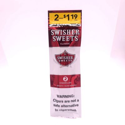 Swisher Sweet Cigarillos (Classic) 2pk 1.19