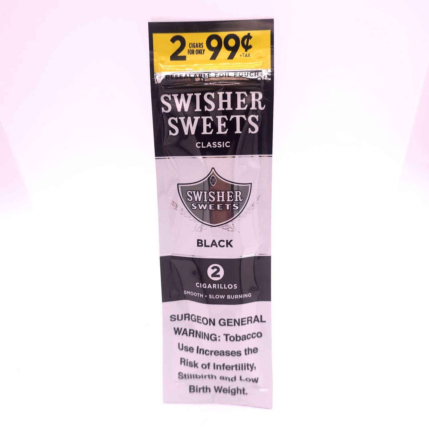 Swisher Sweet Cigarillos (Black) 2pk .99