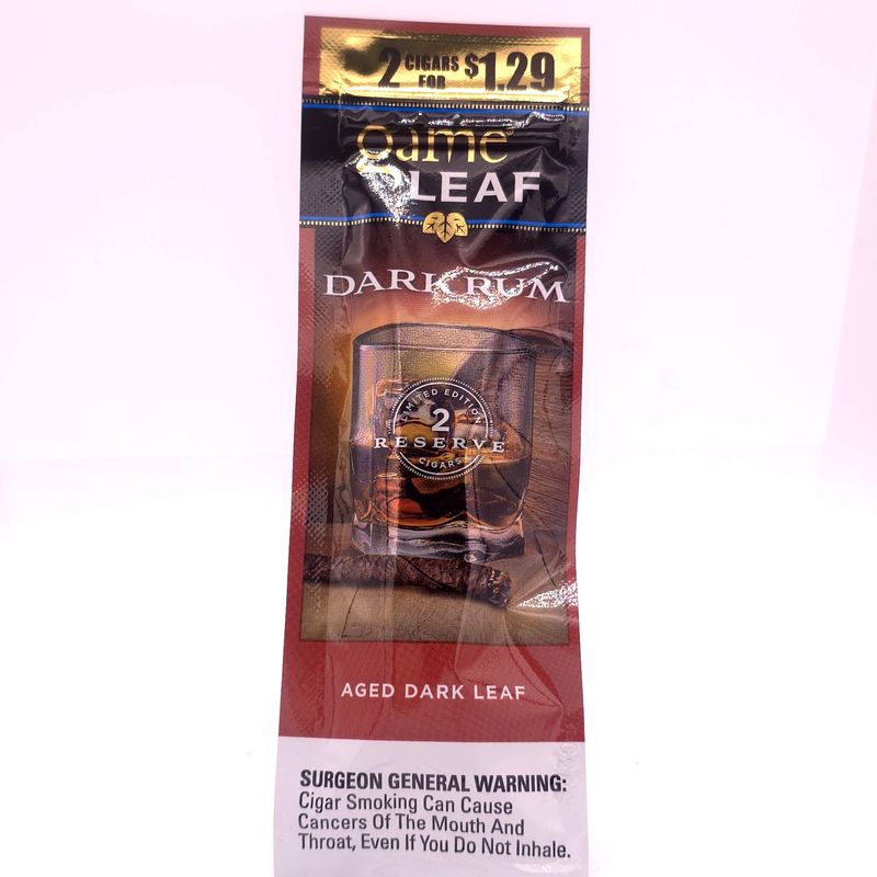 Game Leaf (Dark Rum) 2pk 1.29