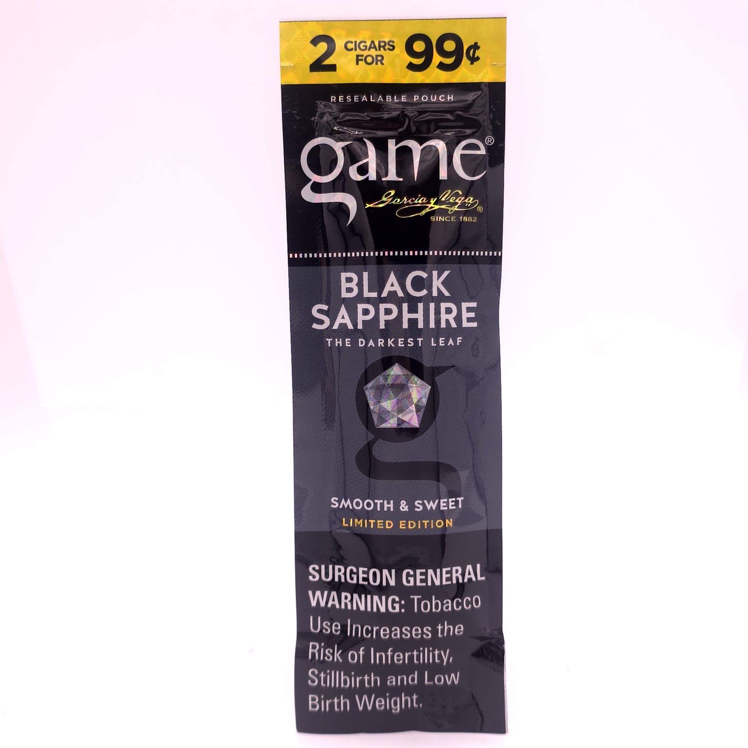 Game Cigarillo (Black Sapphire) 2pk 1.29