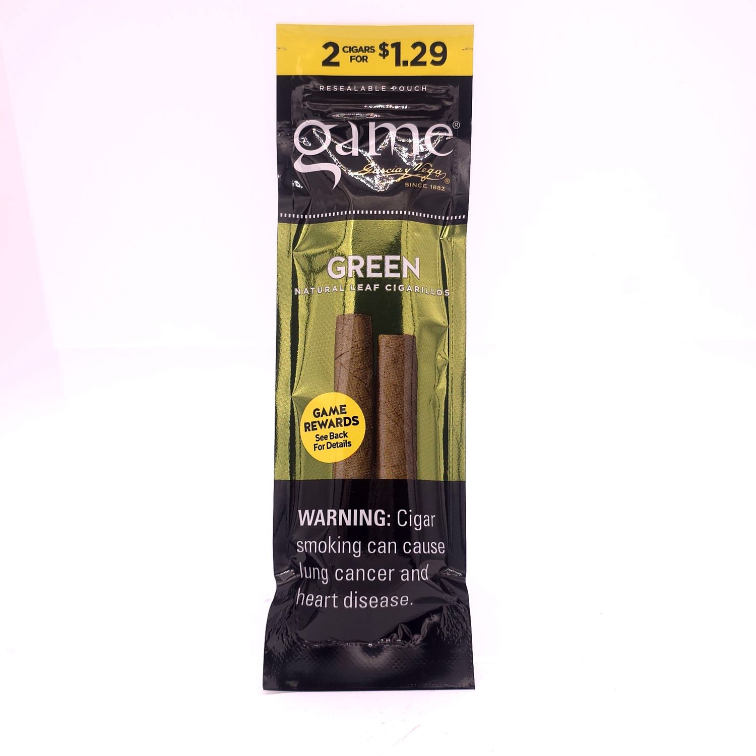 Game Cigarillo (green) 2/$1.29