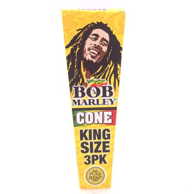 Bob Marley Hemp Cone (King Size) - 3pk