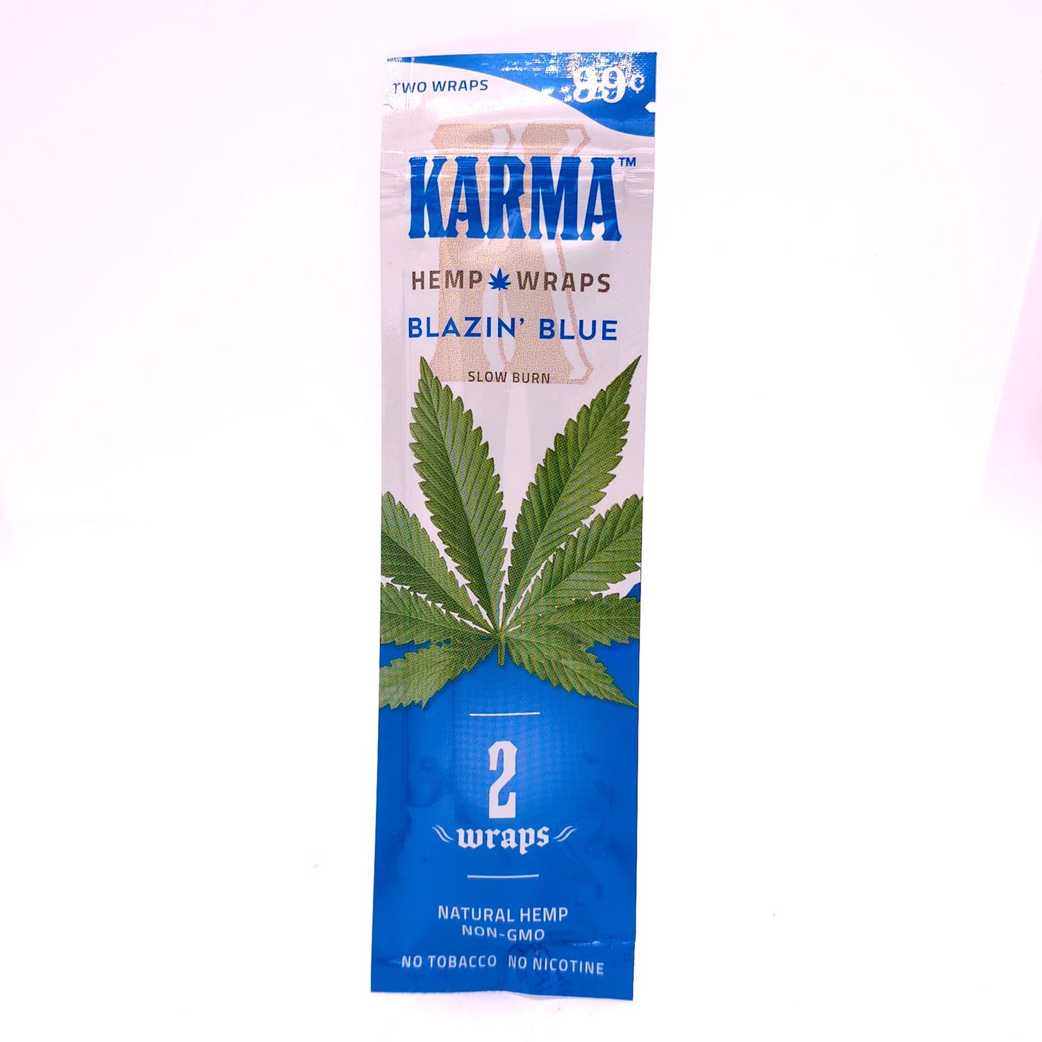 Karma Hemp Wraps (Blazin&#39; Blue) - 2pk