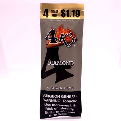 4K&#39;S Cigarillos (Diamond) - 4pk 1.19