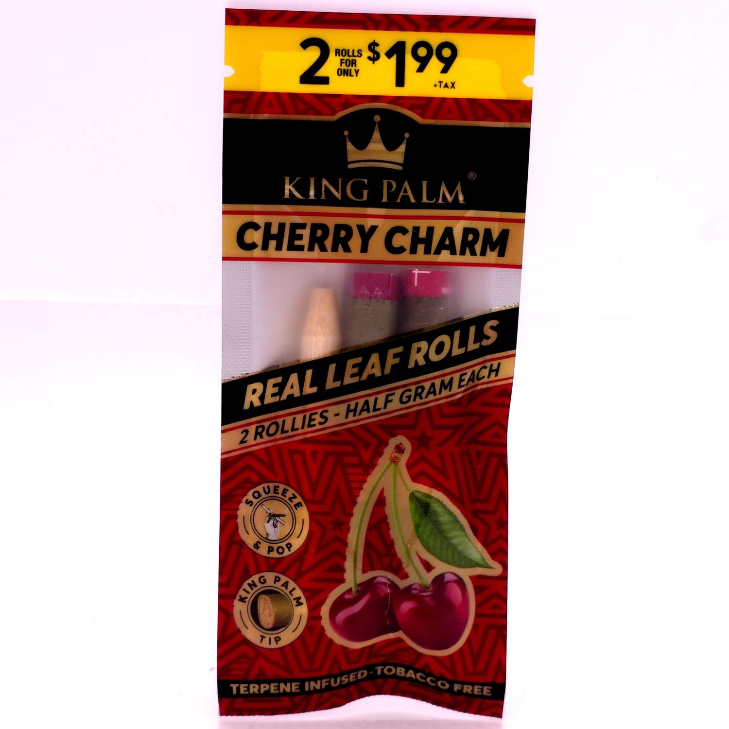 King Palm Rollies (Cherry Charm) 0.5 gram - 2pk