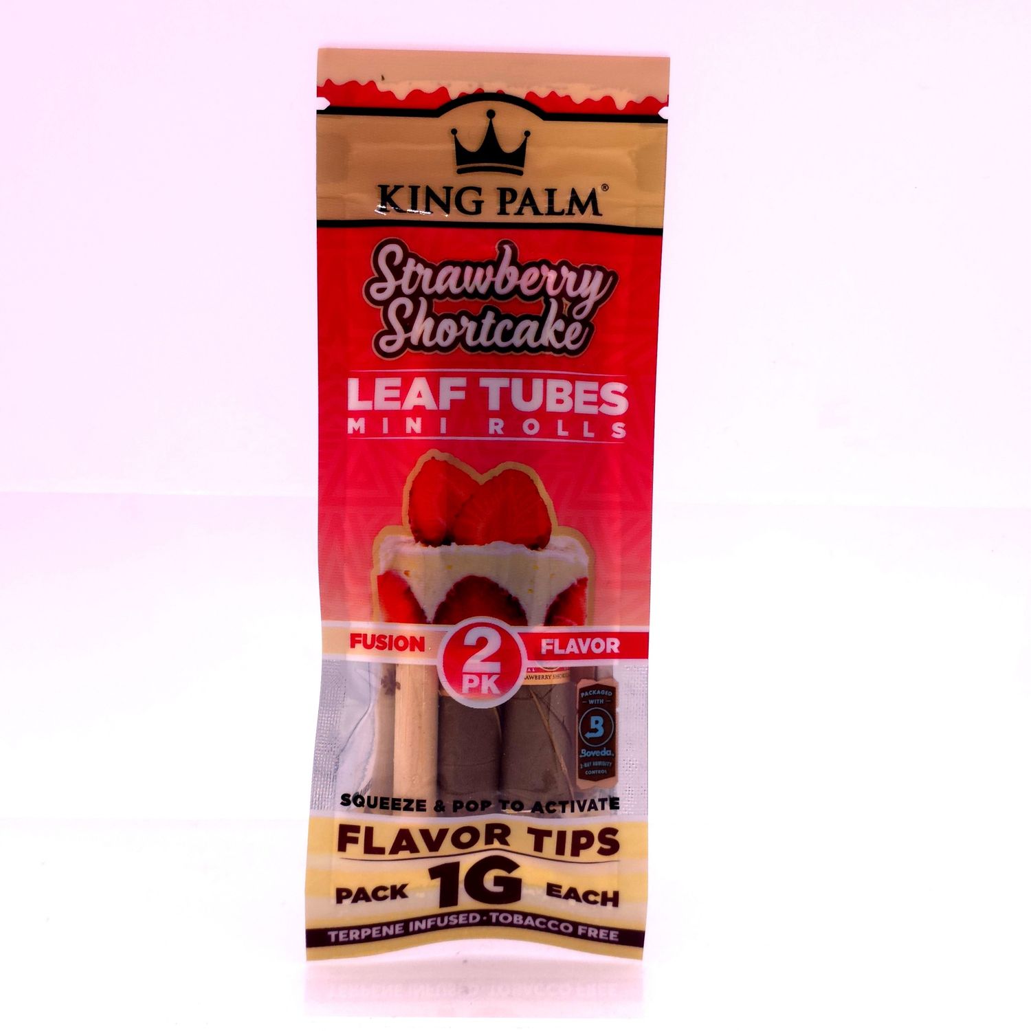King Palm Mini Fusion Flavor (Strawberry Shortcake) 1 gram - 2pk