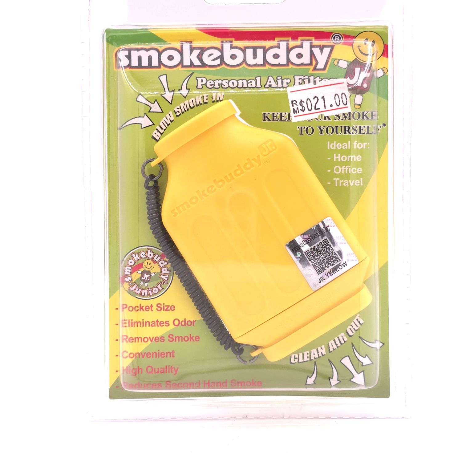 Smoke Buddy Personal Air Filter (Yellow)
