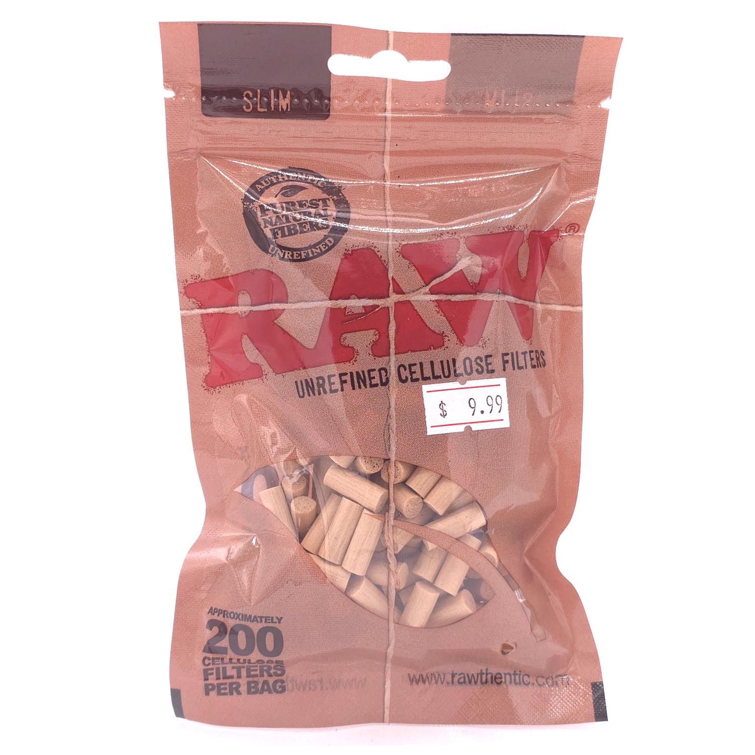 Raw Unrefined Cellulose Filters - 200pk