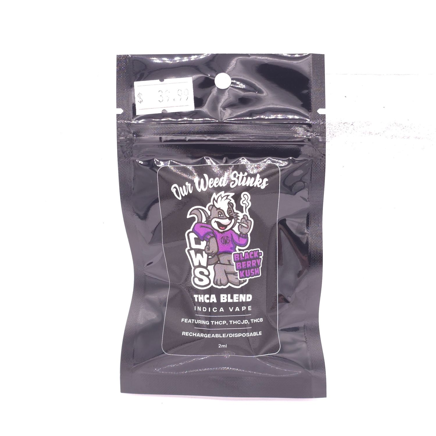 OWS-THCA Blackberry Kush 2ml Disposable