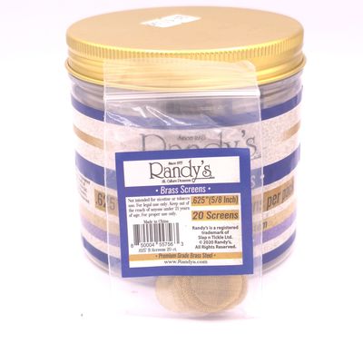 Randy&#39;s Brass Screens (5/8in) - 20pks