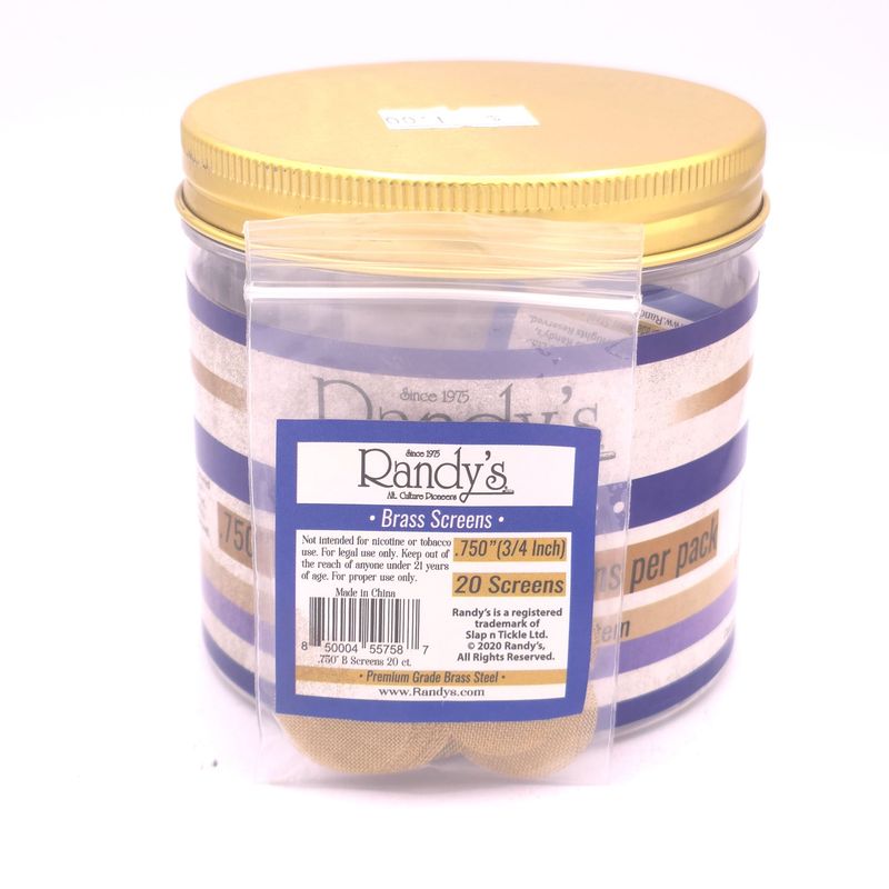 Randy&#39;s Brass Screens (3/4in) - 20pks