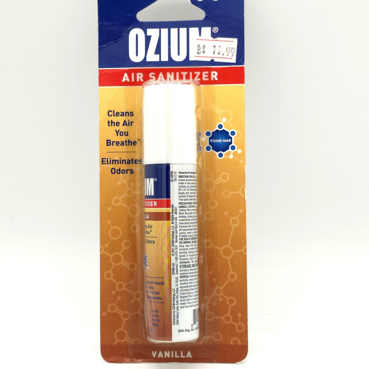 Ozium -(Vanilla) 0.8oz