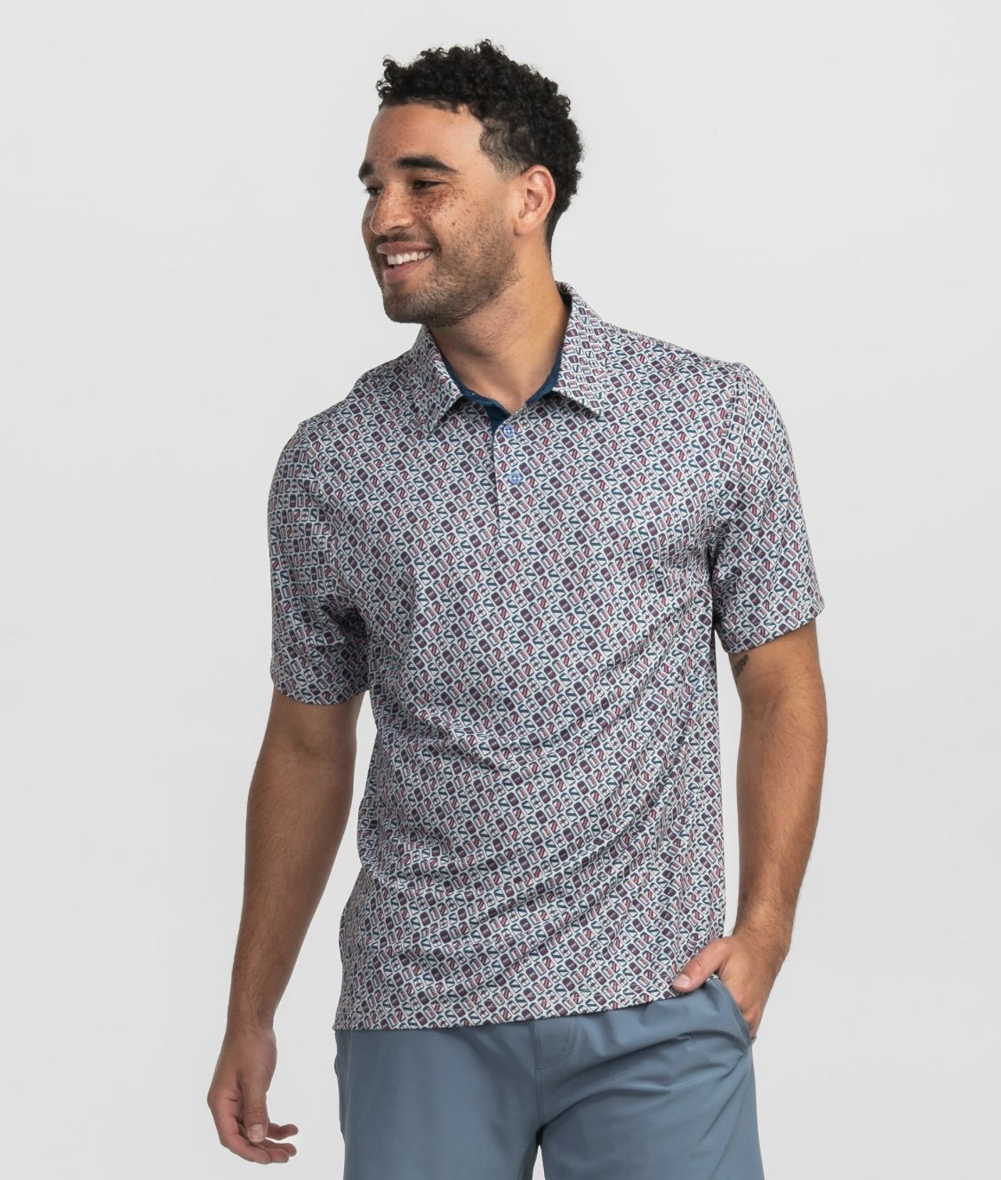 Hoptimist Printed Polo / Alumni Hall